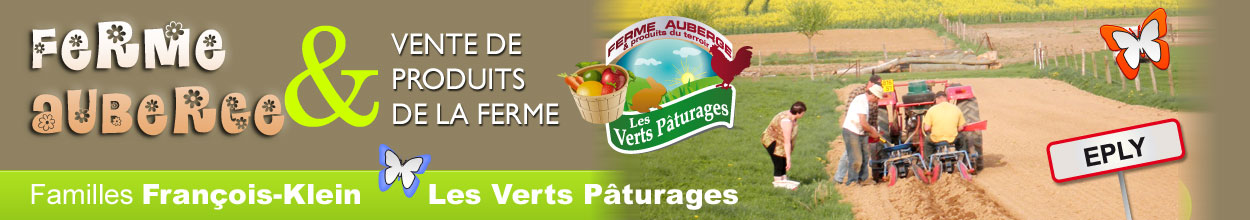 Banniere Ferme Auberge "Les verts Paturages" - 54610 - Eply - Lorraine